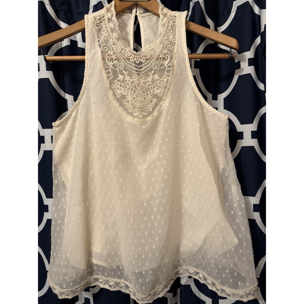 Vintage Hollister Y2K Ivory delicate fairy core Hyper Feminine sheer nwt small